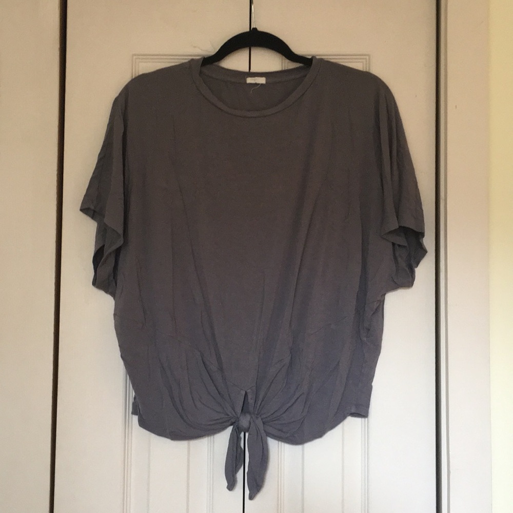 SUPER SOFT tie front T-shirt